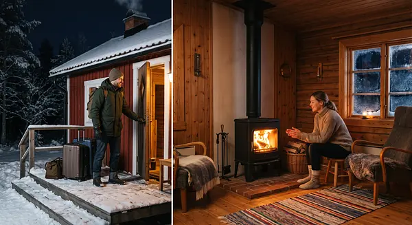 A stove for your holiday home – fast heat when you arrive